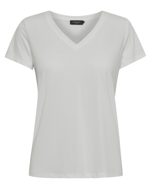 Columbine V-Neck T-Skjorte White