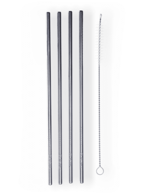 Glacial 4-pack Stainless Steel Straw Set