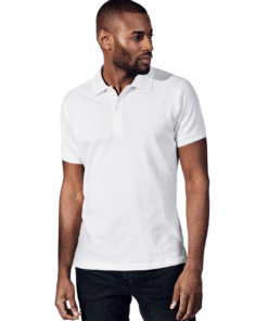 Pique Polo T-Skjorte White