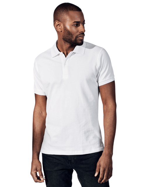 Pique Polo T-Skjorte White