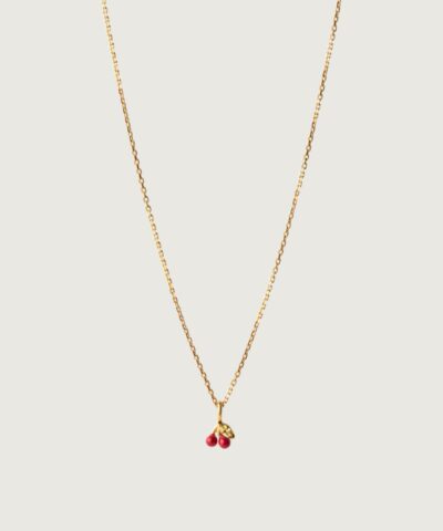 Cherry Necklace Red