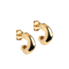 Gianna Hoops Small Gold