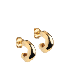 Gianna Hoops Small Gold