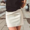 Corinne Short Skirt Whisper White