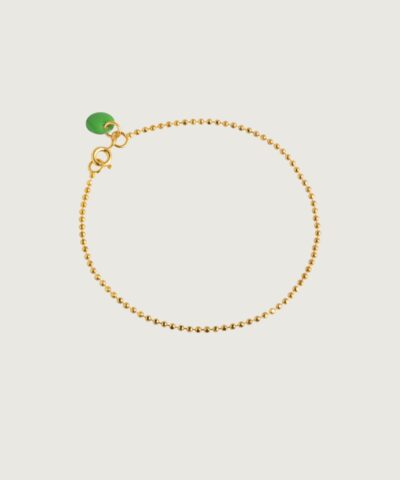Ball Chain Bracelet Green