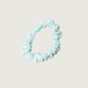 Scrunchie Pastel Green Silver Small
