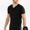 2-Pack V-Neck T-Shirt Black