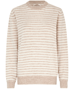 Stripe Kasey Sweater Creme Brulee