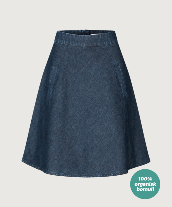 Heavy Denim Stelly Skirt Vintage Blue
