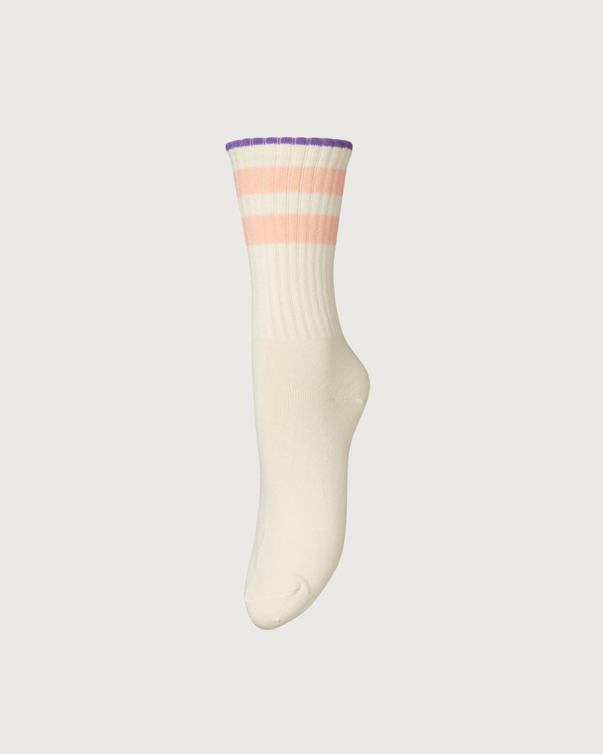 Tenna Thick Sock White Pink