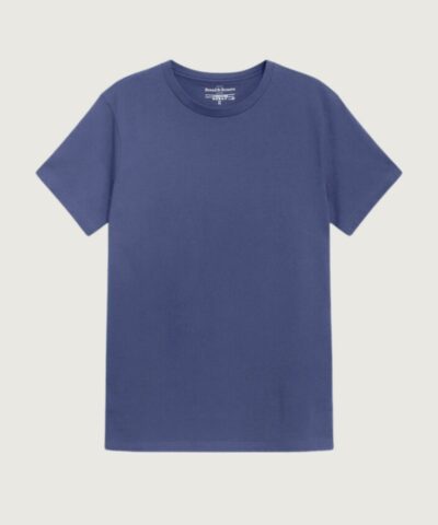 Crew Neck Regular T-Shirt Denim Blue