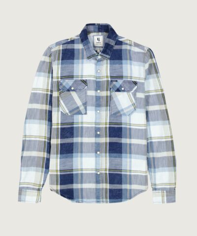 Checkered Shirt Indigo Blue