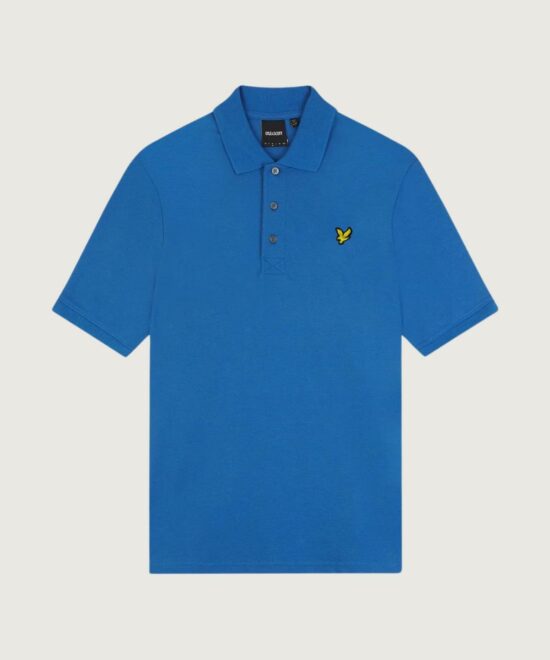 Plain Polo Shirt Spring Blue